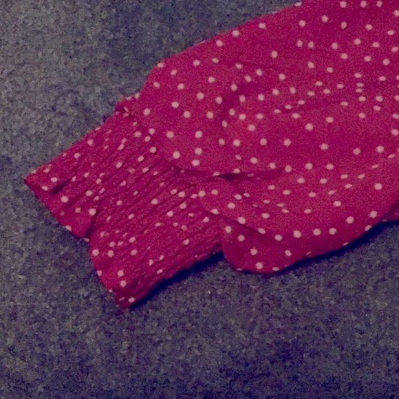 SHEIN Red & White Polka Dot Crop Top - Picture 5 of 5